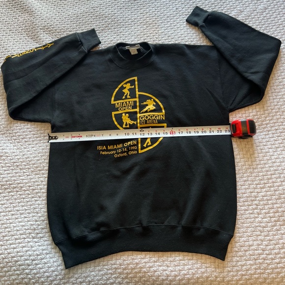 Vintage 1993 ISIA Miami Open Ice Skating Crewneck Sweatshirt Size XL - no flaws - Picture 7 of 8